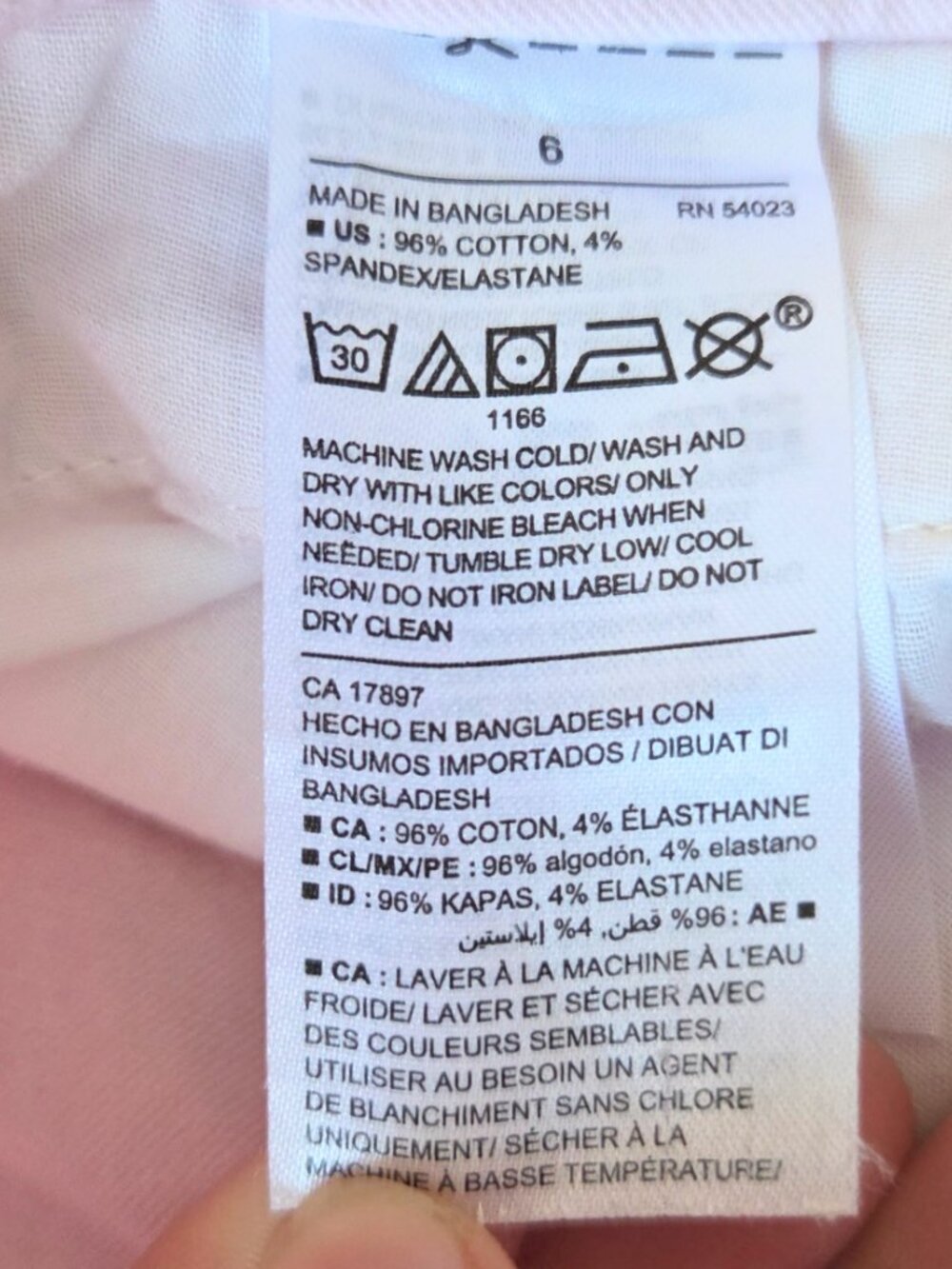 Old Navy Pink Elephant Ankle Crop Wide Leg Chino Pants Women's 6 - Picture 11 of 16